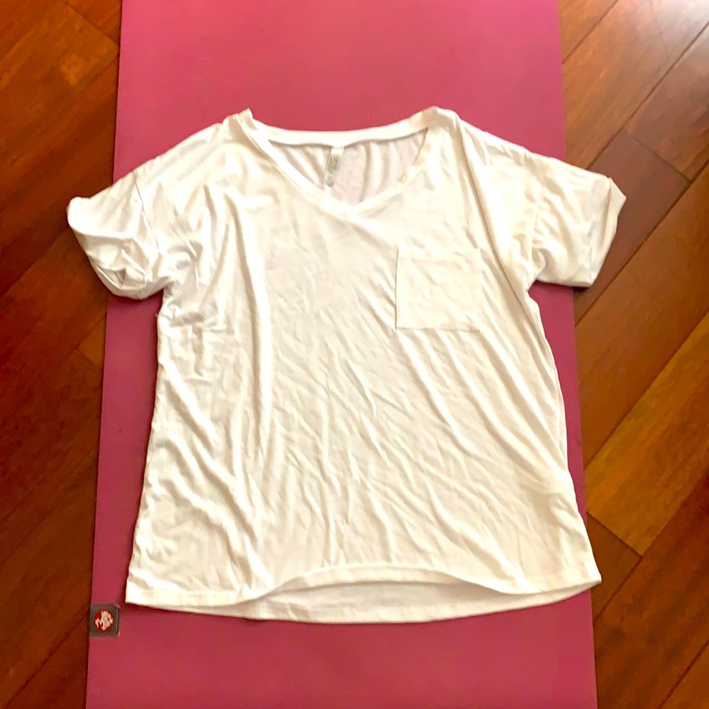 Plain white tee